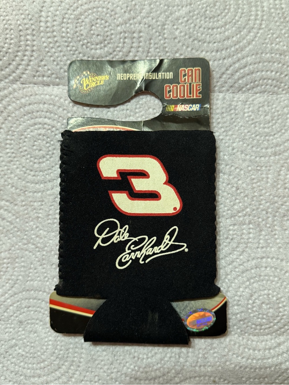 Dale Earnhardt Sr. Nascar Black Can Koozie
